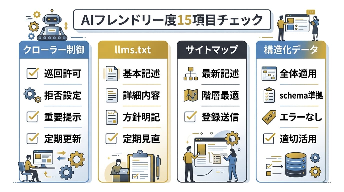 AIフレンドリー度15項目チェックリスト