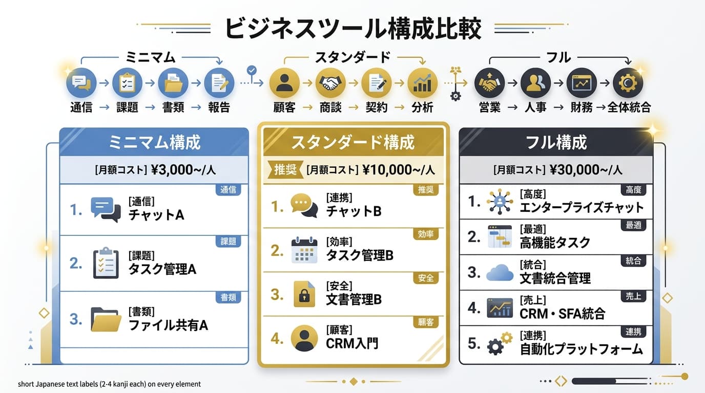 ホワイトペーパー制作ツールチェーン3パターン比較