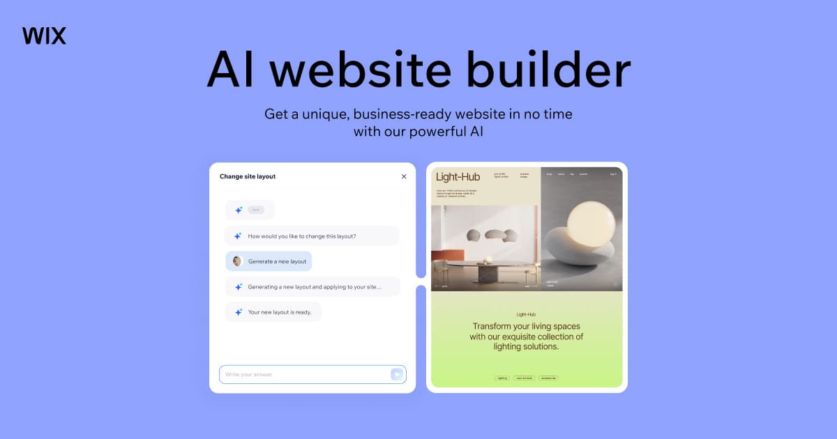 Wix AI Website Builder image